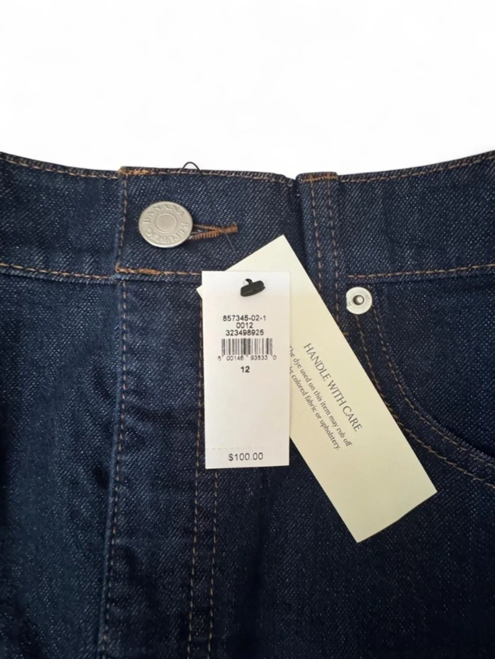 banana republic factory denim pencil skirt